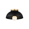Maxim Lighting Thelonious 12'' Flush Mount, Black/Natural Aged Brass 10020BKNAB - alternate 1